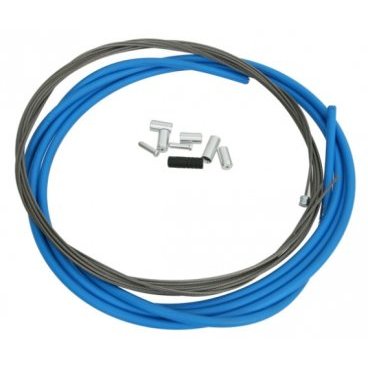 Трос+оплетка переключателя SP41, оплетка 1700мм голубая, трос 1.2X2100мм с PTFE 2штуки Y60098015