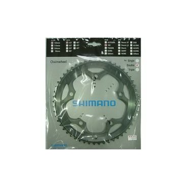 Звезда передняя для велосипеда Shimano 105 для FC-5600, 53T-B, серебристого цвета Y1GE98180