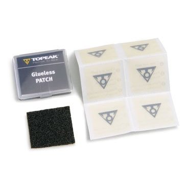 Фото Коробка-дисплей с наборами беcклеевых заплаток TOPEAK FlyPaper Glueless Patch Kit, TGP03