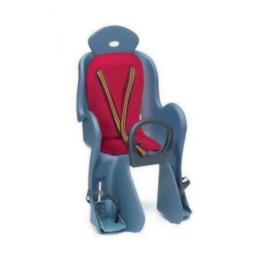 Детское кресло для велосипеда Vinca, с креплением на багажник, цвет накладки - красный