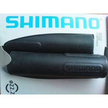 Грипсы велосипедные Shimano черные, пара, для диаметра 22,2мм Y8XE98100