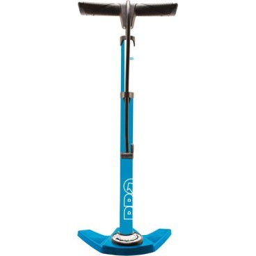 Напольный насос велосипедный PRO Touring, магнитный замок, голубой, PRPU0055