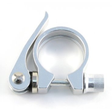 Зажим подседельного штыря Vinca Sport, диаметр - 34.90мм, серебристый, VC 12-2 silver
