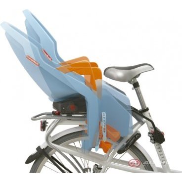 Детское велокресло Author Guppy Maxi FF на подседельный штырь серо-зеленое до 22кг