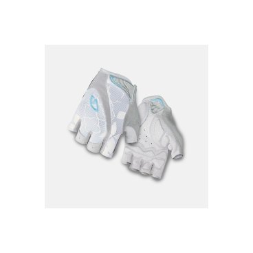 Велоперчатки женские GIRO TESSA, короткие пальцы, white/milky blue