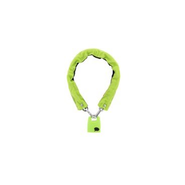 Фото Велосипедный замок Knog Straight Jacket Fatty цепь, U-lock, на ключ, тканевая-оболочка, Цвет Lime, 11160