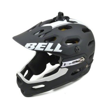 Фото Велошлем Bell SUPER 2R MIPS, матовый черно-белый, BE7059498