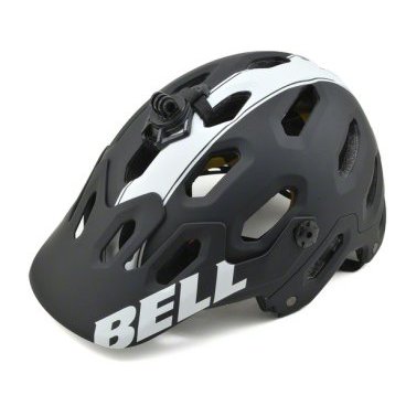Велошлем Bell SUPER 2R MIPS, матовый черно-белый, BE7059498