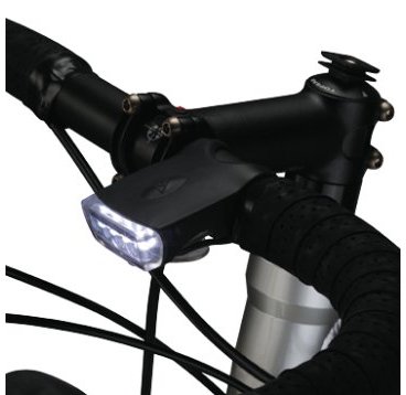 Фонарь передний TOPEAK WhiteLite DX USB, Safety Light, чёрный, белый свет, TMS040B