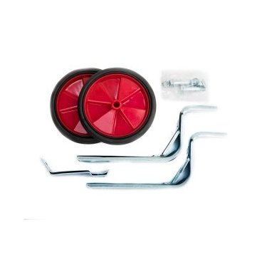 Приставные колеса Vinca Sport, стойки - сталь, колесо - пластик, красный, HRS 19 Red