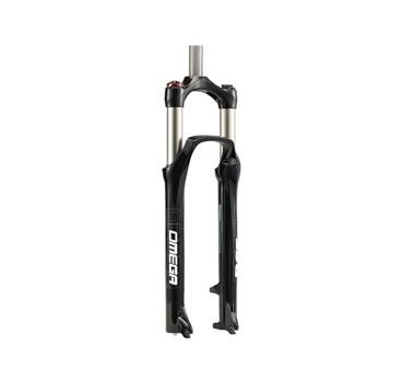 Вилка велосипедная RST Omega RL, 26 х 28,6, пружинно-эластомерная, V+D, черная, 5-395584