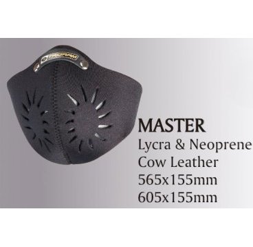 Маска TRIGRAM Master на лицо пылезащитная неопреновая 565x155 мм черная, 6-549