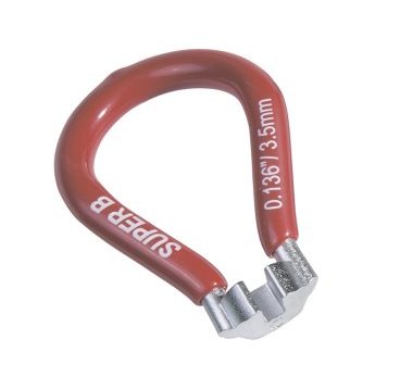 Ключ для спиц SUPER B 5560, 0.136"(Asian), красный