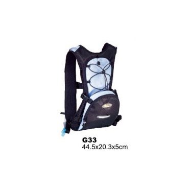 Велосипедный рюкзак TBS G33, влагостойкий полиэстер 600D, 44,5х20,3х5см, с резервуаром для воды, G33