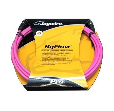 Фото Гидролиния JAGWIRE для тормозов 3м, розовая, с универсальными адаптерами Quick fit, HBK407