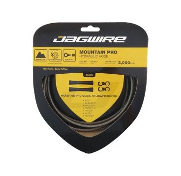 Гидролиния JAGWIRE для тормозов 3м, с универсальными адаптерами Quick fit, темно-серебристая, HBK412