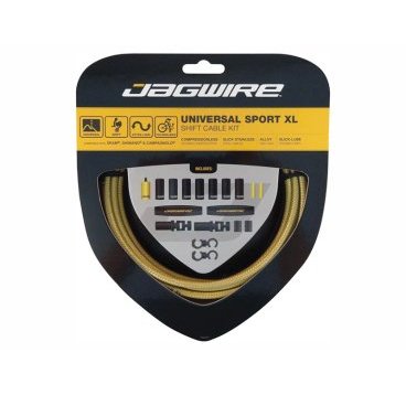 Фото Тросы с оболочками JAGWIRE тормозные,Universal Sport Shift XL, комплект, золотой, UCK604