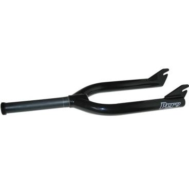 Вилка велосипедная для BMX PERV 2-way fork PFK, 10мм, c компрессионным болтом, чёрная, 1286гр