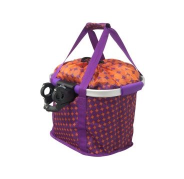 Велокорзина KELLY'S SHOPPER, тканевая, на руль, Shopper purple