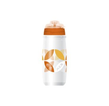 Фляга KELLYS ATACAMA, 0.65л, белый/оранжевый, с крышкой, Bottle ATACAMA Orange 0,55l