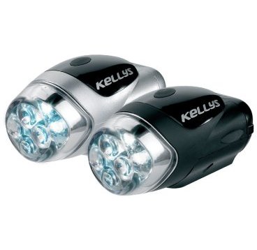 Фото Фонарь диодный KELLYS KSL-903, передний, 2 режима, цвет: серебристый, Led head light KSL-903 silver (front)