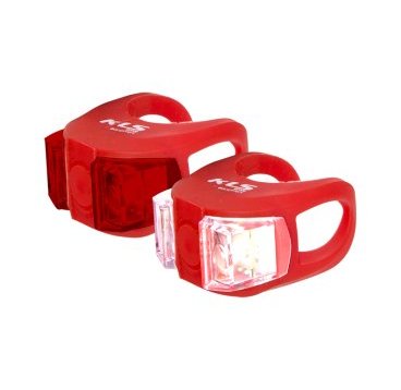 Фото Комплект освещения KELLYS TWINS, 2 диода, 2 режима,батарейкив комплекте,красный, Lighting set KLS TWINS, red