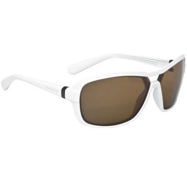 Очки велосипедные KELLYS GLANCE, оправа белый глянец, линзы коричневые поляризационные, Sunglasses GLANCE - Shiny White