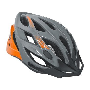 Фото Велошлем KELLYS REBUS, серо-оранжевый, Helmet REBUS