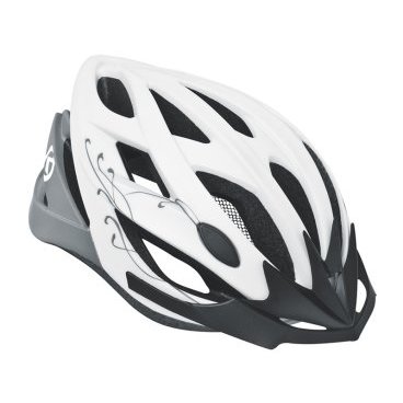 Фото Велошлем женский KELLYS DIVA, матовый белый с серым, Helmet DIVA