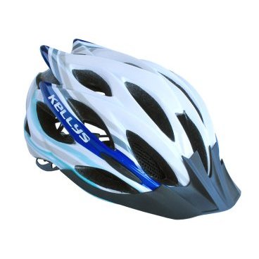 Велошлем KELLYS DYNAMIC, бело-синий, Helmet Dynamic
