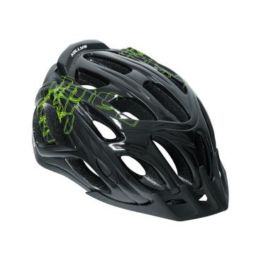 Велошлем KELLYS DARE, черный/зеленый, Helmet DARE