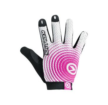 Велоперчатки KELLYS INSTINCT long, бело-розовые, Gloves INSTINCT long , white/pink XL
