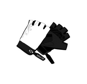 Велоперчатки женские KELLYS SUNNY short, белые, Gloves SUNNY short, White, XL