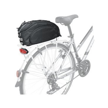 Велосумка на багажник KELLYS SERRANO, объем 8л, молнии YKK, Rear pannier bag KLS