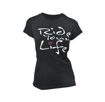 Фото Футболка женская KELLYS  "Ride Your Life", чёрная, S, Women's Ride Your Life Tshirt Black, S