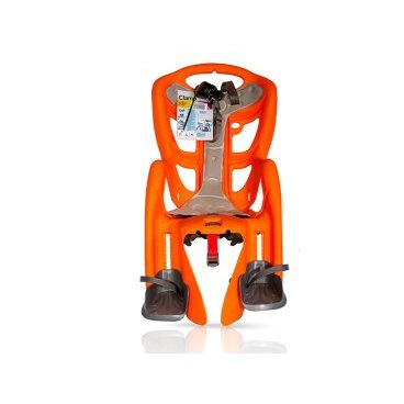 Фото Детское велокресло BELLELLI Pepe Clamp, на багажник, оранжевое, до 7лет/22кг, 01PPM00011