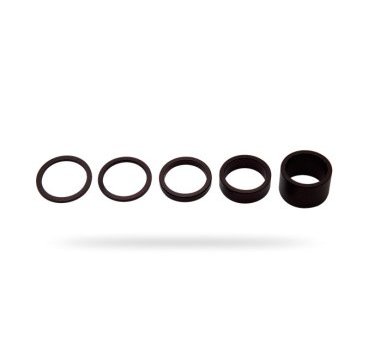 Набор проставочных колец PRO, 2;2,5;10;20 мм, алюминий, черные, PR320491
