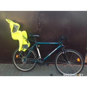 Детское велокресло BELLELLI Mr Fox Relax Hi-Viz, на раму, желтый неон, до 7лет/22кг, 01FXR00027