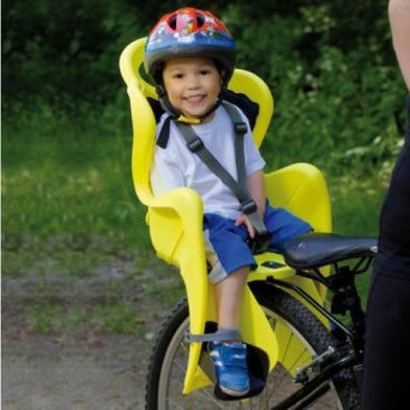 Детское велокресло BELLELLI Mr Fox Clamp, на багажник, тёмно-серое, до 7лет/22кг, 01FXM00002