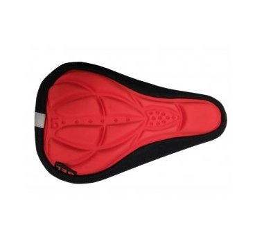 Накладка на седло Vinca Sport XD 10, гелевая, красный, размер 285х175мм, XD 10 Red