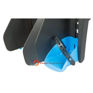 Детское велокресло Author Bubbly Maxi CFS на багажник серо-синее до 22кг