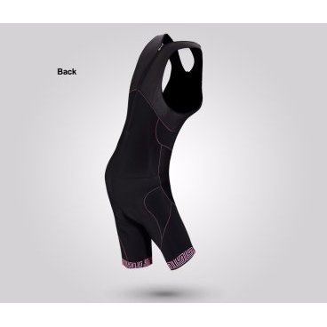 Комбинезоны Santic, стартовый женский костюм для триатлон, лямки, размер L, черно-розовый, L5C03008HL
