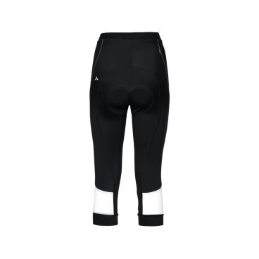 Велобрюки VAUDE Wo Advanced 3/4 Pants 061, черно-белый, женские, 4392