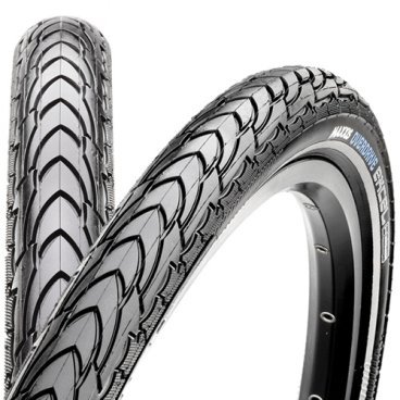 Велопокрышка Maxxis OverDrive Excel+40x40 + ref, 26x1.75, 60 TPI, wire, 70a/65a, черная, TB64505000
