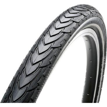 Фото Велопокрышка Maxxis OverDrive Excel+40x40 + ref, 26x1.75, 60 TPI, wire, 70a/65a, черная, TB64505000