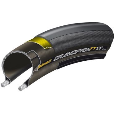 Велопокрышка Continental Grand Prix TT foldable, 700x23C, (180гр.), черная, 01004870000