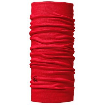 Велобандана BUFF WOOL BUFF Solid Colors GRANA, красная, см:53cm/62cm, 101014/33004
