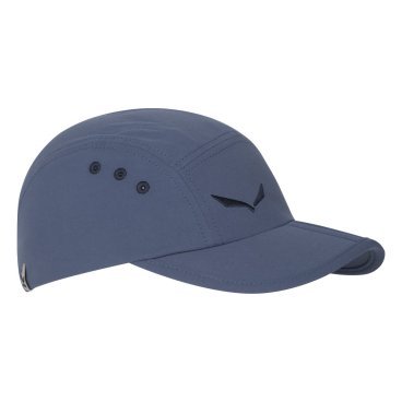 Велобейсболка Salewa 2016 FANES (SUN PRO) FOLD VISOR CAP, dark denim, синяя, размер:L/60, 24748_8670