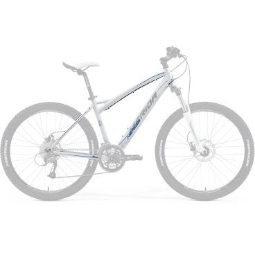 Рама велосипедная Merida Juliet 6.40-V-FRM, Silk Blackberry (white/lite blue) 2015 г.