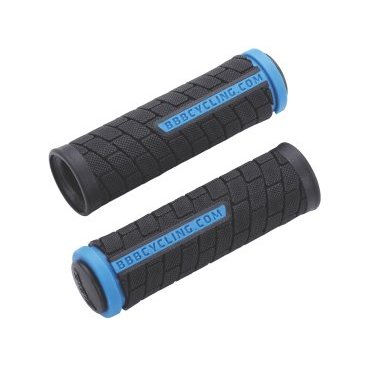 Грипсы велосипедные BBB DualGrip, 102mm, черный/синий, BHG-07